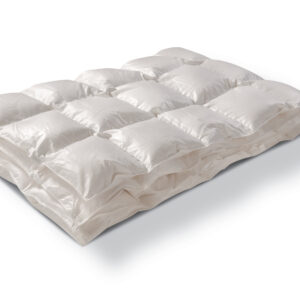 Hoogzomerdekbed met Tencel/zijde tijk voor optimale vochtregulering.
